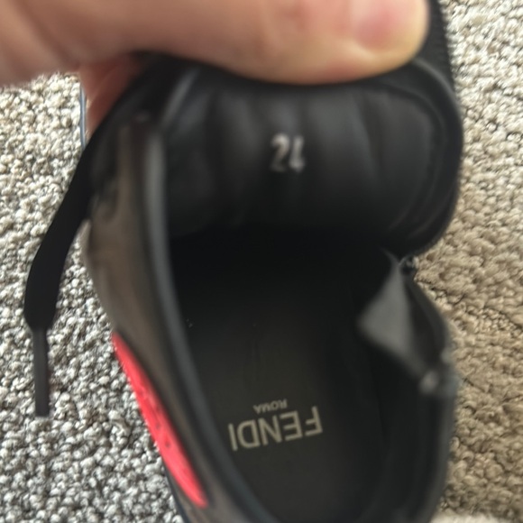 Fendi Kids Brown and Black Sneakers - Picture 4 of 4